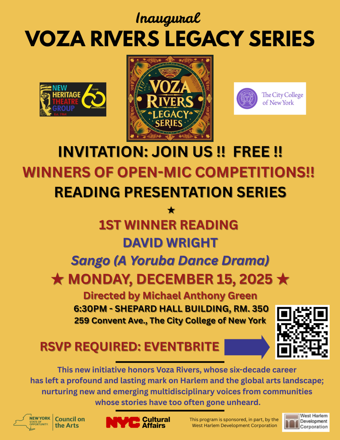 WINNERS INAUGURAL VOZA RIVERS LEGACY SERIES - DEC 15, 2025 - APRIL 27 ...